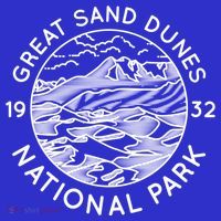 Great Sand Dunes National Park Cool White Line Art Outdoor Gift Premium T-Shirt