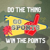 Go Sports Do The Thing Win The Points Funny Legacy Tie Dye Trucker Hat