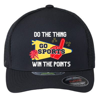 Go Sports Do The Thing Win The Points Funny Flexfit Unipanel Trucker Cap