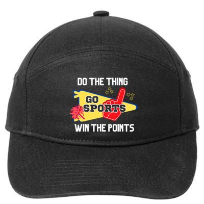 Go Sports Do The Thing Win The Points Funny 7-Panel Snapback Hat
