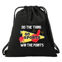 Go Sports Do The Thing Win The Points Funny Drawstring Bag