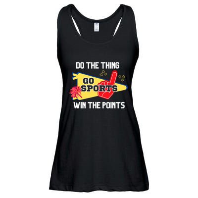 Go Sports Do The Thing Win The Points Funny Ladies Essential Flowy Tank
