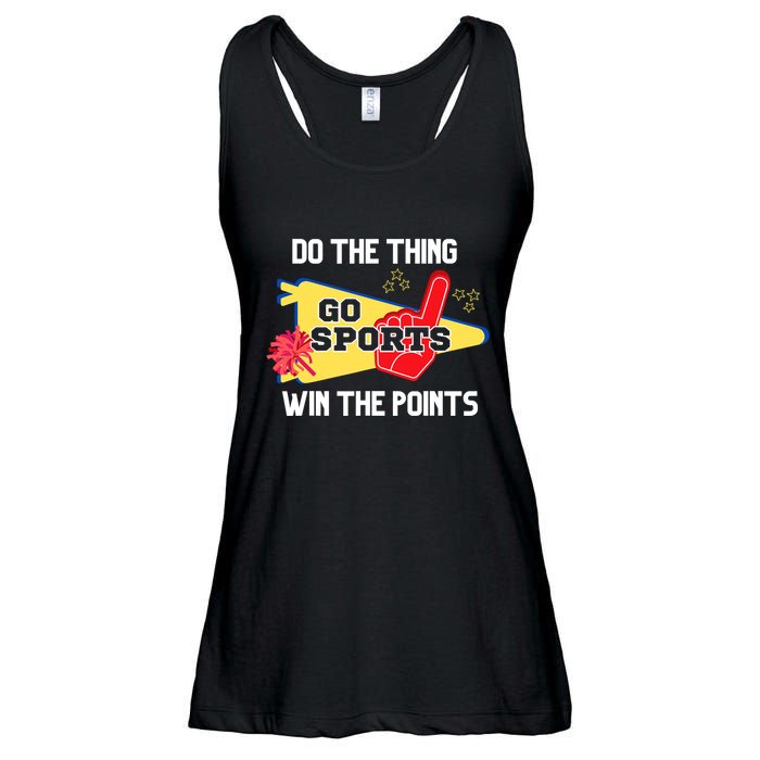 Go Sports Do The Thing Win The Points Funny Ladies Essential Flowy Tank