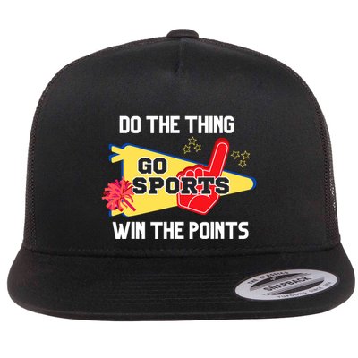 Go Sports Do The Thing Win The Points Funny Flatbill Hat