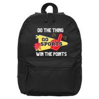 Go Sports Do The Thing Win The Points Funny 16 in Basic Backpack
