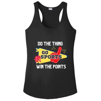 Go Sports Do The Thing Win The Points Funny Ladies PosiCharge Competitor Racerback Tank