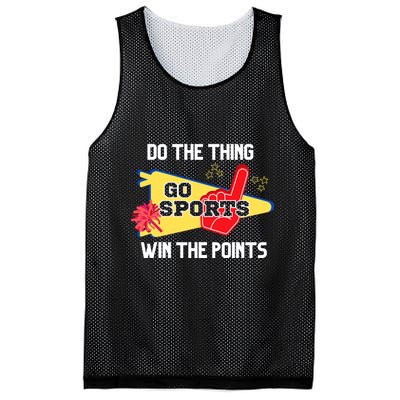 Go Sports Do The Thing Win The Points Funny Mesh Reversible Basketball Jersey Tank