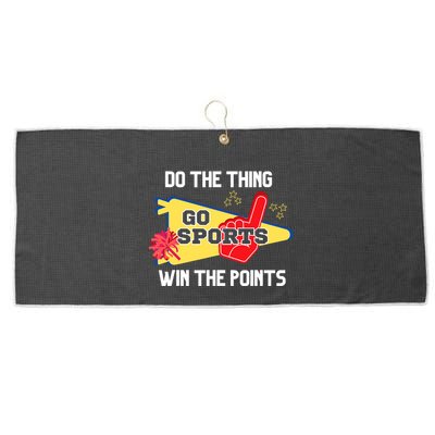Go Sports Do The Thing Win The Points Funny Large Microfiber Waffle Golf Towel