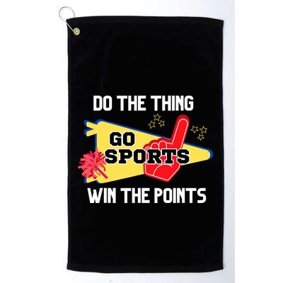 Go Sports Do The Thing Win The Points Funny Golf Towel
