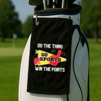 Go Sports Do The Thing Win The Points Funny Golf Towel