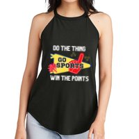 Go Sports Do The Thing Win The Points Funny Women's Perfect Tri Rocker Tank