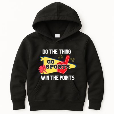 Go Sports Do The Thing Win The Points Funny Kids Hoodie