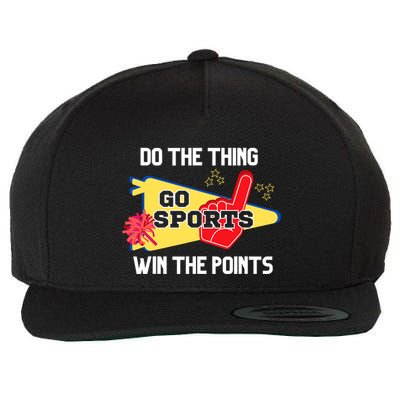 Go Sports Do The Thing Win The Points Funny Wool Snapback Cap