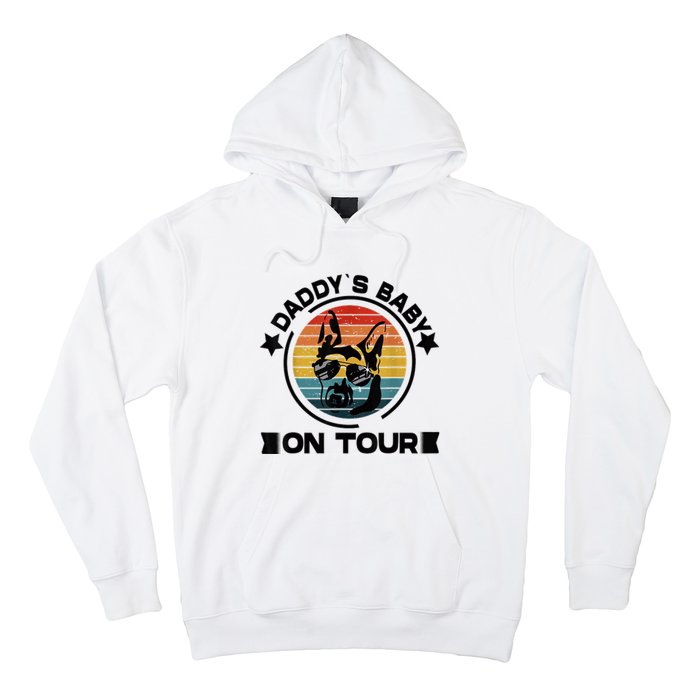 German Shepherd Daddys Dog On Tour Vintage German Shepard Hoodie