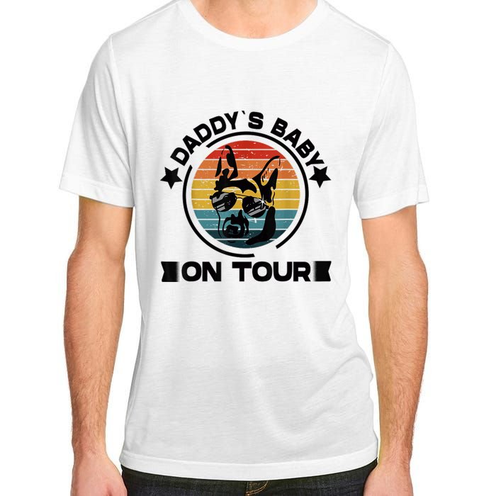 German Shepherd Daddys Dog On Tour Vintage German Shepard Adult ChromaSoft Performance T-Shirt