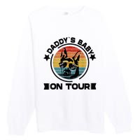 German Shepherd Daddys Dog On Tour Vintage German Shepard Premium Crewneck Sweatshirt