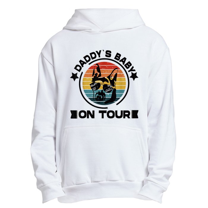 German Shepherd Daddys Dog On Tour Vintage German Shepard Urban Pullover Hoodie