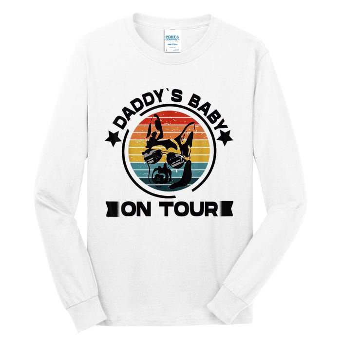 German Shepherd Daddys Dog On Tour Vintage German Shepard Tall Long Sleeve T-Shirt