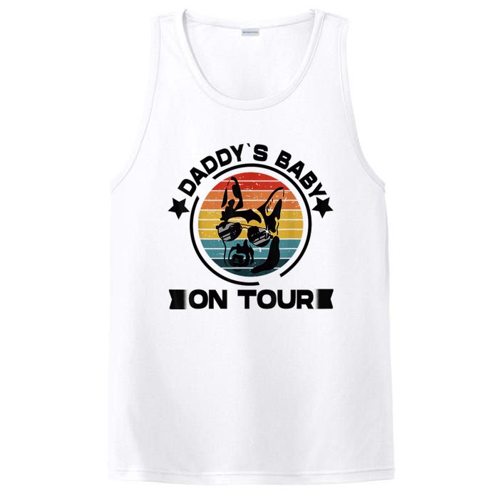 German Shepherd Daddys Dog On Tour Vintage German Shepard PosiCharge Competitor Tank