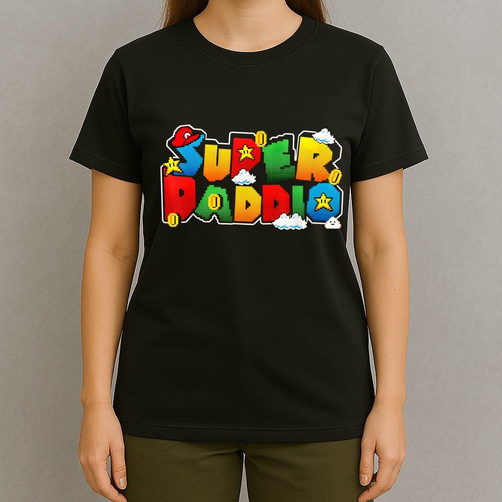 Gamer Super Daddy Funny Father Day Gifts From Wife & Kids T-Shirt