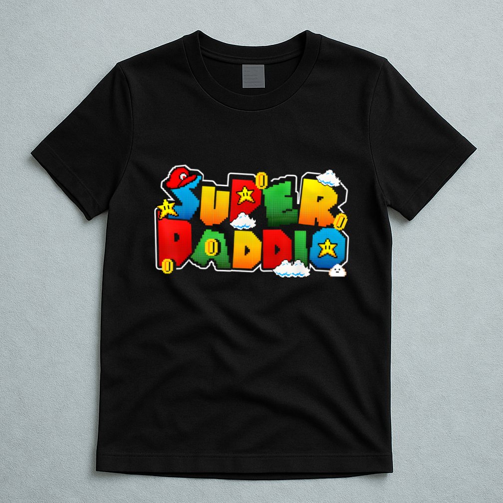 Gamer Super Daddy Funny Father Day Gifts From Wife & Kids T-Shirt
