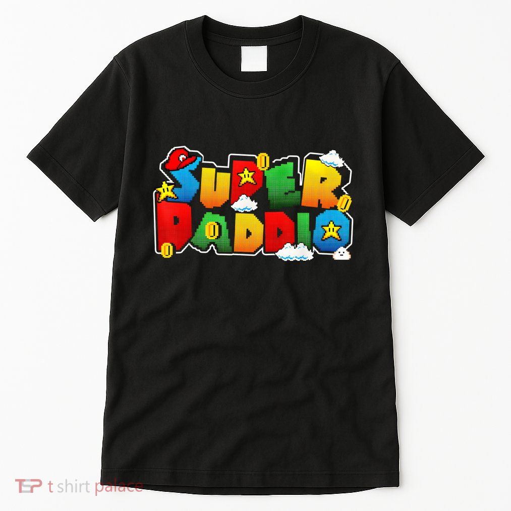 Gamer Super Daddy Funny Father Day Gifts From Wife & Kids Tall T-Shirt