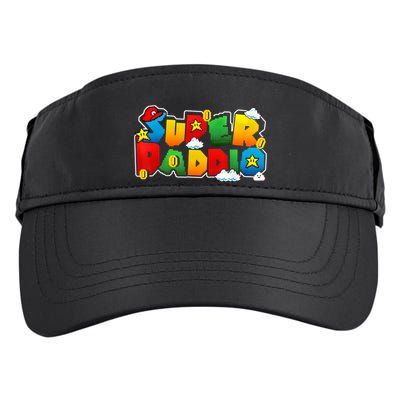 Gamer Super Daddy Funny Father Day Gifts From Wife & Kids Adult Drive Performance Visor