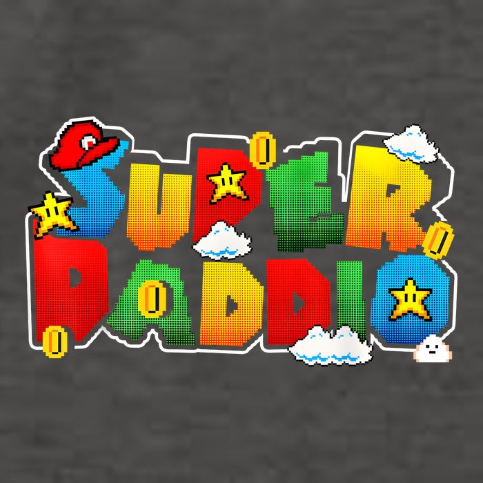 Gamer Super Daddy Funny Father Day Gifts From Wife & Kids Vector Backpack