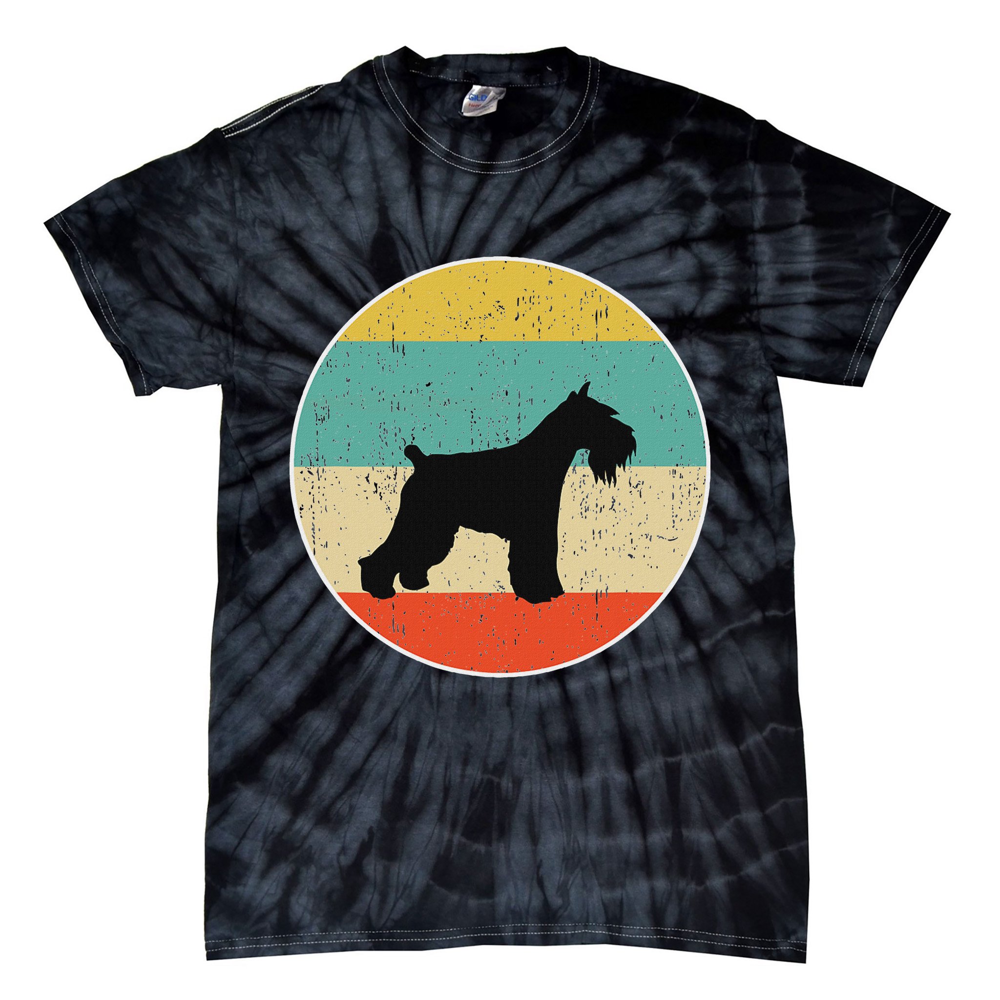 Giant Schnauzer Dog Gift Tie-Dye T-Shirt