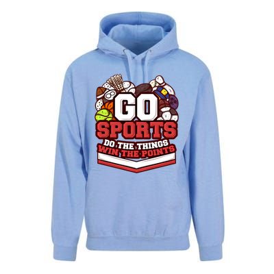 Go Sports Do The Things Win The Points Athlete Football Meaningful Gift Unisex Surf Hoodie