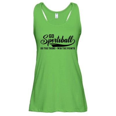 Go Sportsball ! Do The Thing Win The Points Funny Sports Ladies Essential Flowy Tank