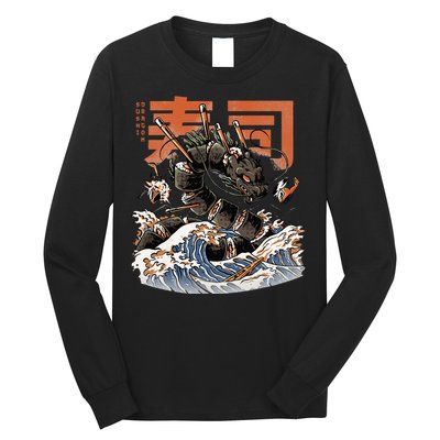 Great Sushi Dragon Japanese Food Kawaii Dragon Anime Sushi Long Sleeve Shirt