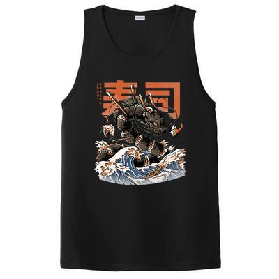 Great Sushi Dragon Japanese Food Kawaii Dragon Anime Sushi PosiCharge Competitor Tank