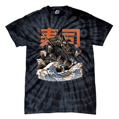 Great Sushi Dragon Japanese Food Kawaii Dragon Anime Sushi Tie-Dye T-Shirt