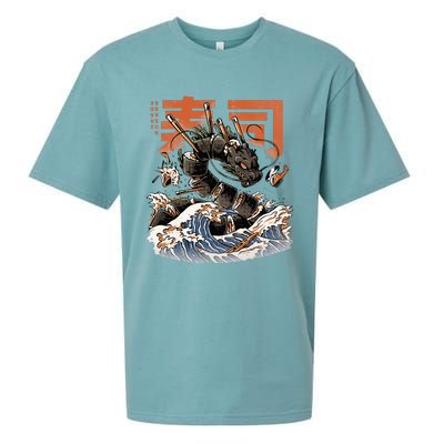 Great Sushi Dragon Japanese Food Kawaii Dragon Anime Sushi Sueded Cloud Jersey T-Shirt