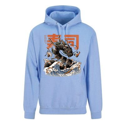 Great Sushi Dragon Japanese Food Kawaii Dragon Anime Sushi Unisex Surf Hoodie