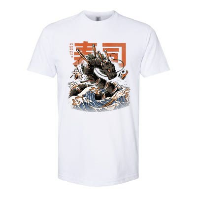 Great Sushi Dragon Japanese Food Kawaii Dragon Anime Sushi Softstyle CVC T-Shirt