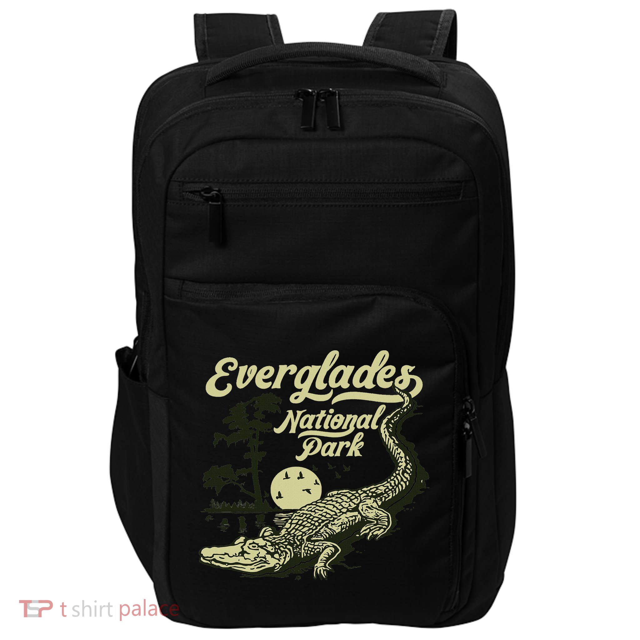 Giant Step Design Co. Everglades National Park Vintage Crocodile Alligator Florida Impact Tech Backpack