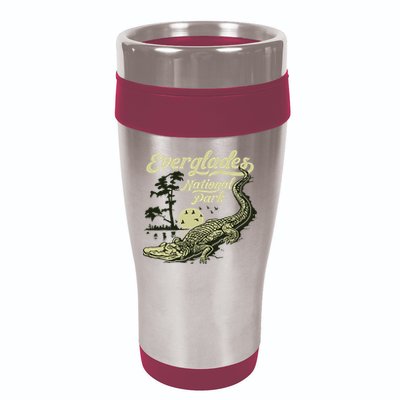 Giant Step Design Co. Everglades National Park Vintage Crocodile Alligator Florida 16oz Travel Tumbler