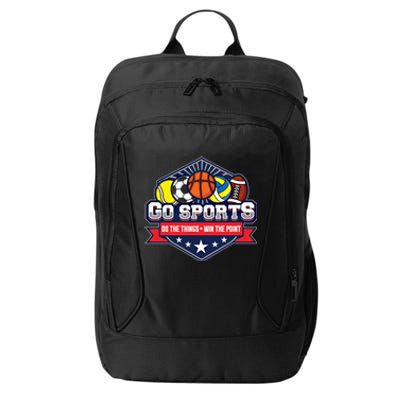 Go Sports Do The Things Win The Points Fan Athletic Game Gift City Backpack