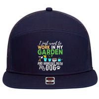 Gardening Shirts Dog Lover Gardener Garden Pet Gift Plants 7 Panel Mesh Trucker Snapback Hat