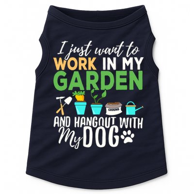 Gardening Shirts Dog Lover Gardener Garden Pet Gift Plants Doggie Tank