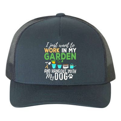 Gardening Shirts Dog Lover Gardener Garden Pet Gift Plants Yupoong Adult 5-Panel Trucker Hat