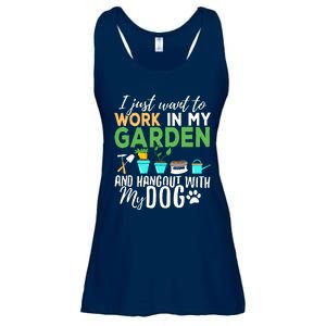 Gardening Shirts Dog Lover Gardener Garden Pet Gift Plants Ladies Essential Flowy Tank