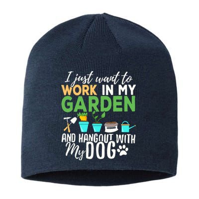 Gardening Shirts Dog Lover Gardener Garden Pet Gift Plants Sustainable Beanie