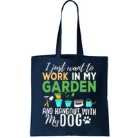 Gardening Shirts Dog Lover Gardener Garden Pet Gift Plants Tote Bag