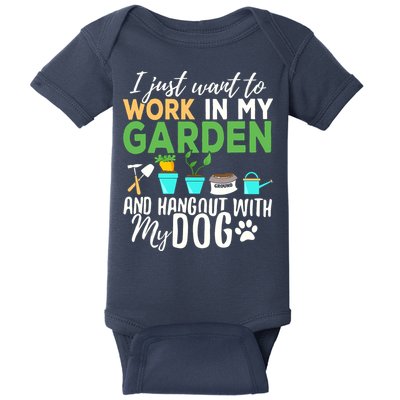 Gardening Shirts Dog Lover Gardener Garden Pet Gift Plants Baby Bodysuit