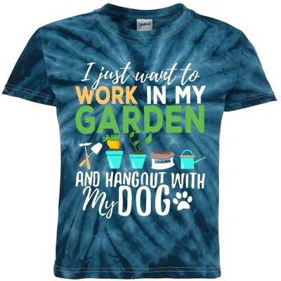 Gardening Shirts Dog Lover Gardener Garden Pet Gift Plants Kids Tie-Dye T-Shirt