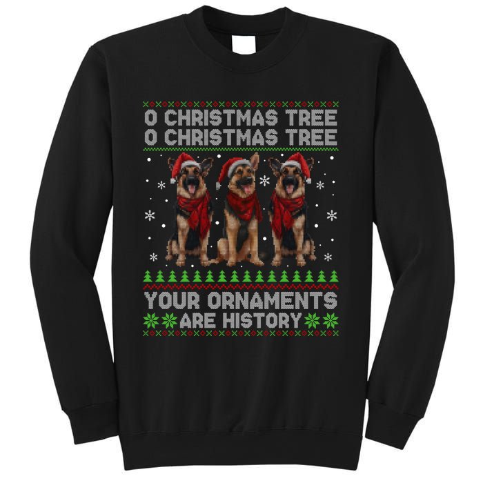 German Shepherd Dog Oh Christmas Tree Ugly Xmas Sweatshirt