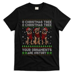 German Shepherd Dog Oh Christmas Tree Ugly Xmas T-Shirt